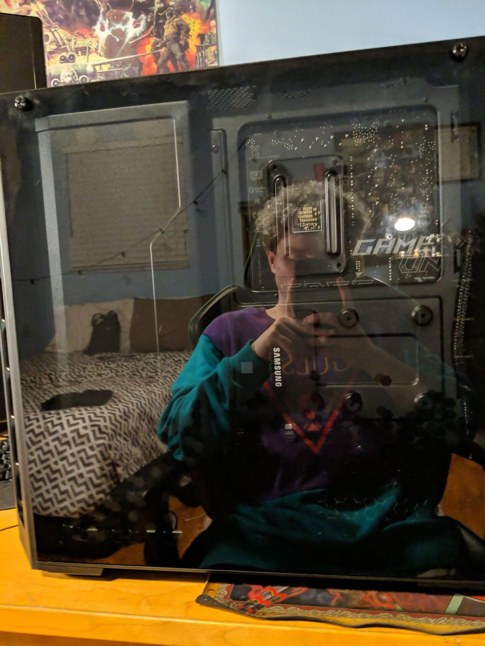 Rear panel, taken shortly before final build touches.