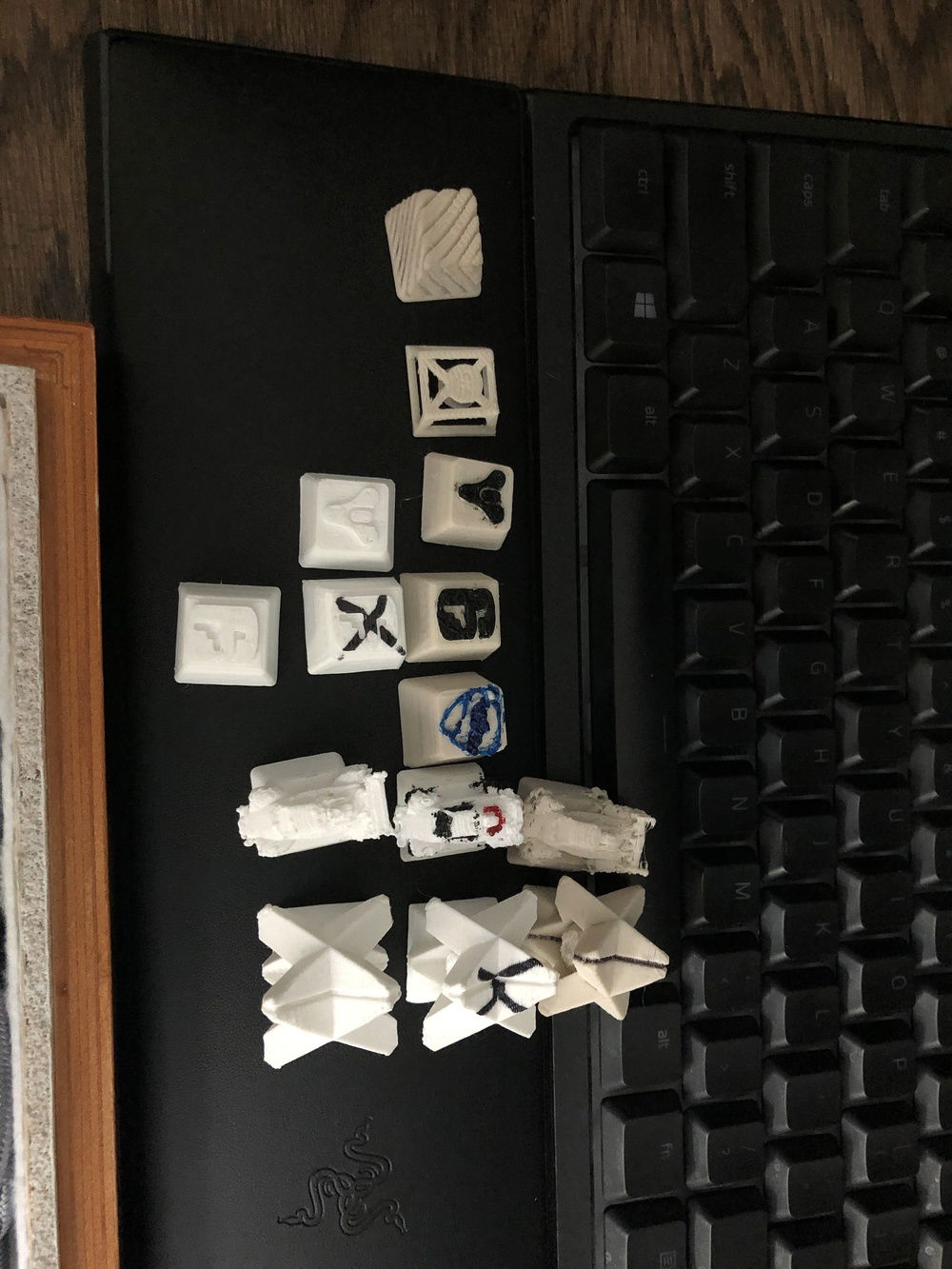 custom keycap collection, including all duds