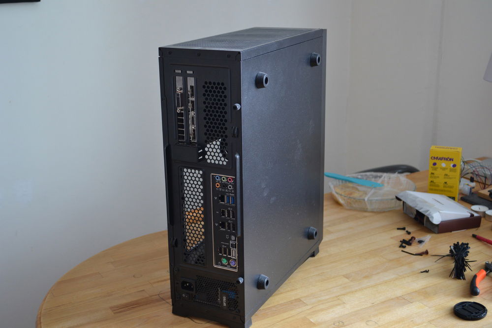 Backside of the case. Old photo.