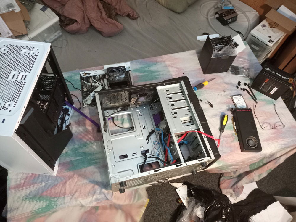 had to remove PSU and GPU from Baby Girl 1.