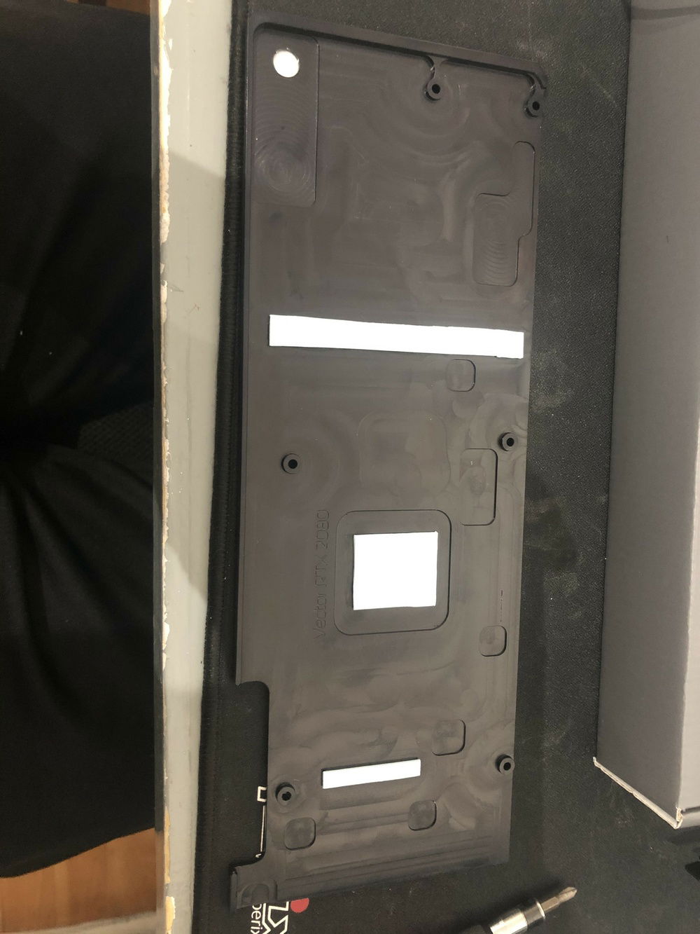 Back plate ready and padded up