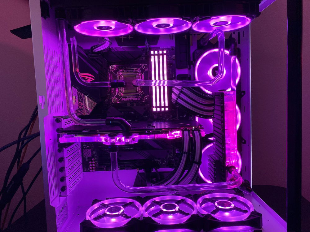 the 3 bend from cpu to Rad was pretty hard. first time bending and had to do it by hand.