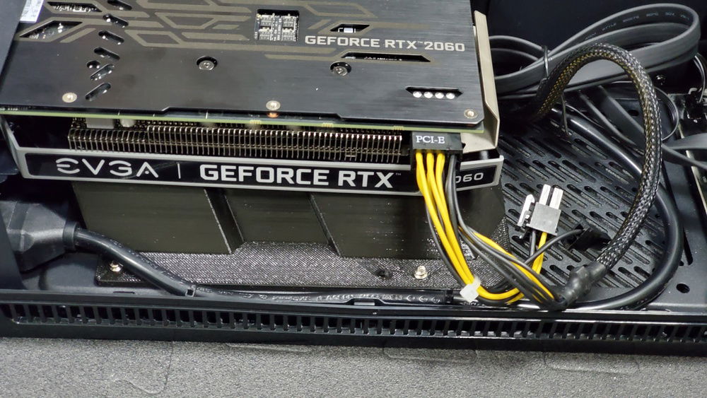 GPU installed over Duct, perfect fit