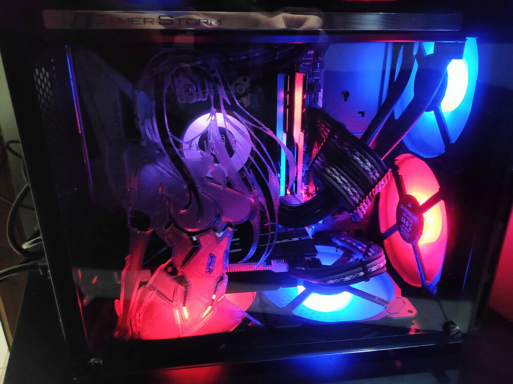 Zero-two can be found on thingiverse, printed in 2mm translucent black PETG