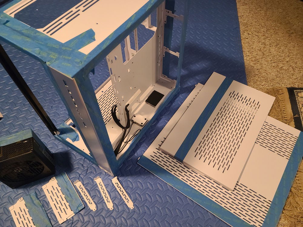 Taping before painting