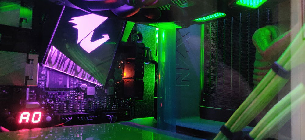 I used a blunt tube as a support beam for my gpu.