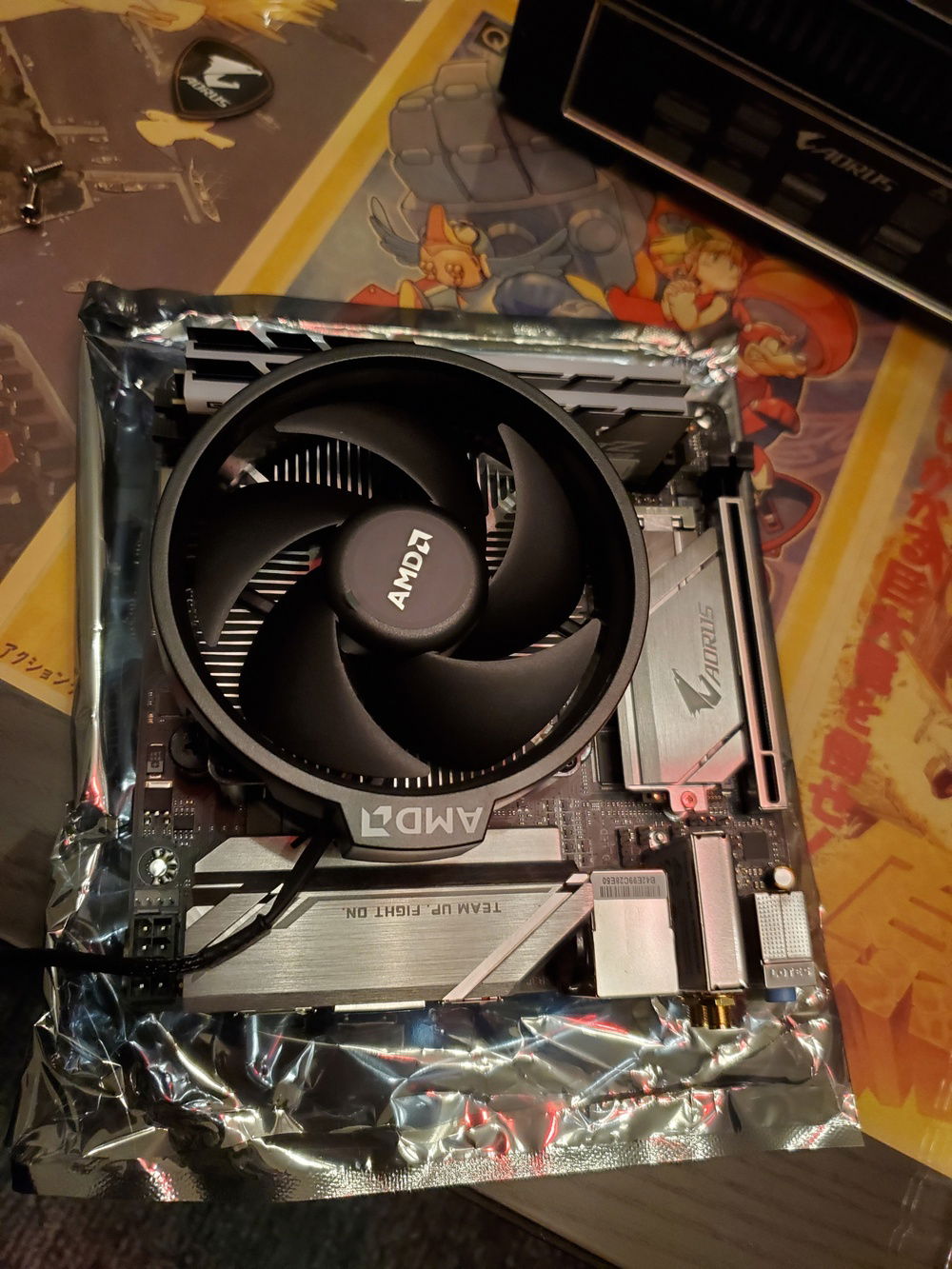 Cooler installed.