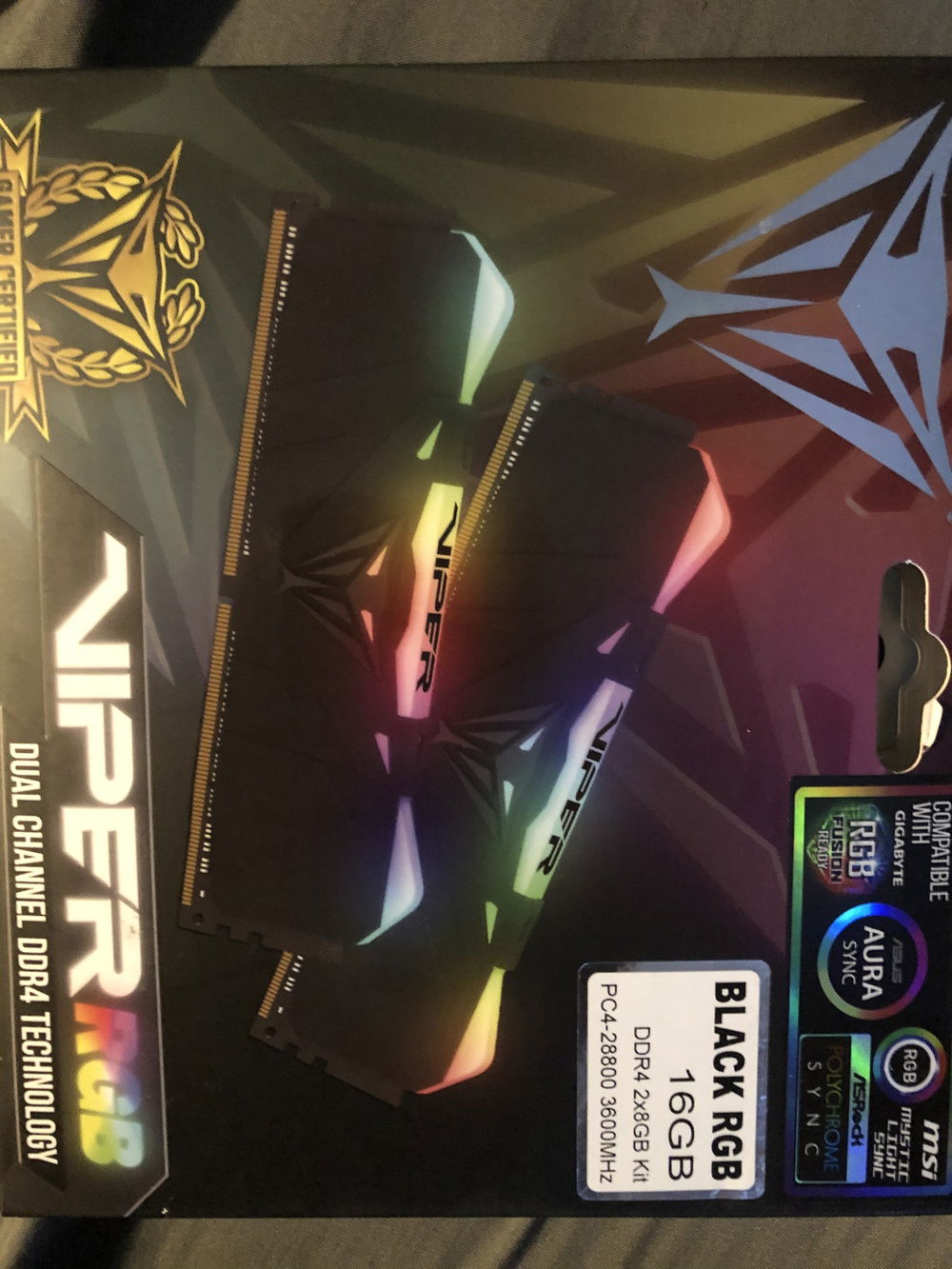 Ram not on list of ram