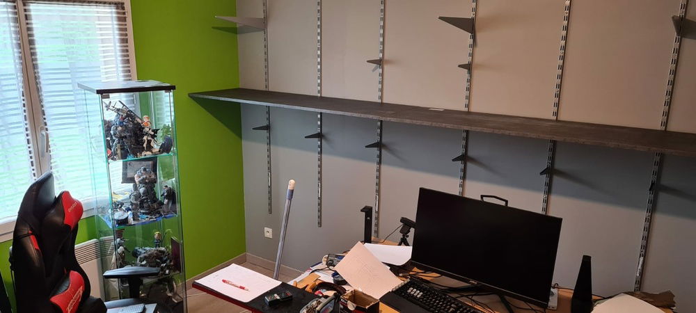 on prepare la geekroom pour le montage finale !