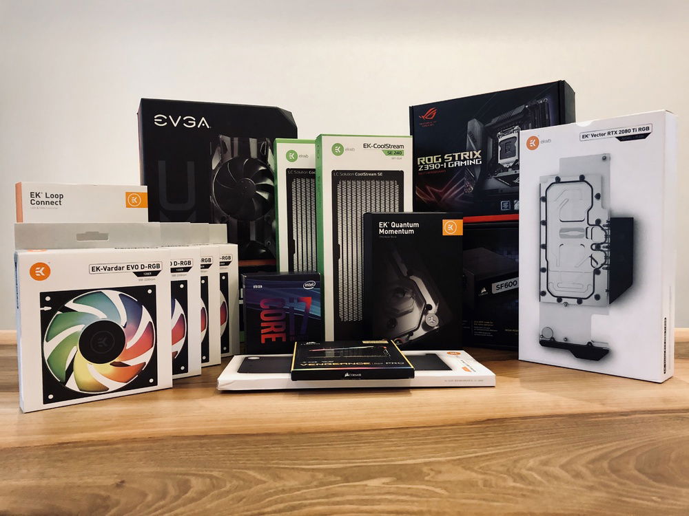 Obligatory box shot (a few parts, fittings, tubing, custom cable supplies en route)