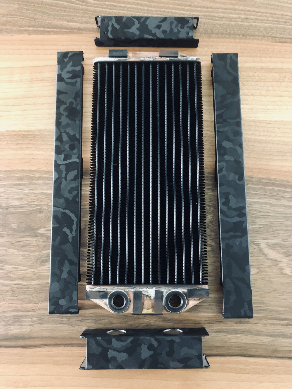 Full radiator disassembled and wrapped