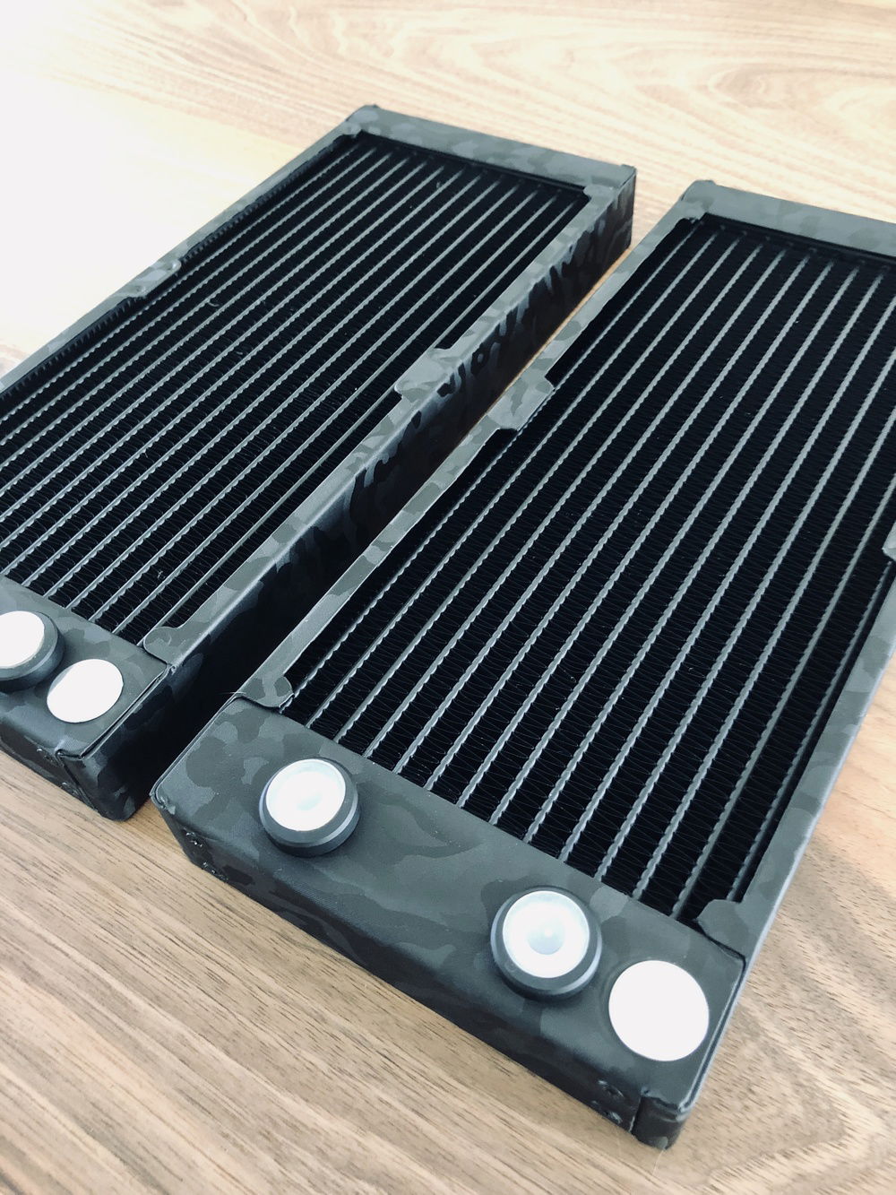 Twins in their new outfits