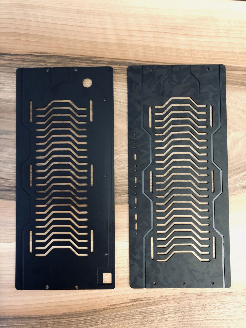 Wrapped (right) vs Painted (left)