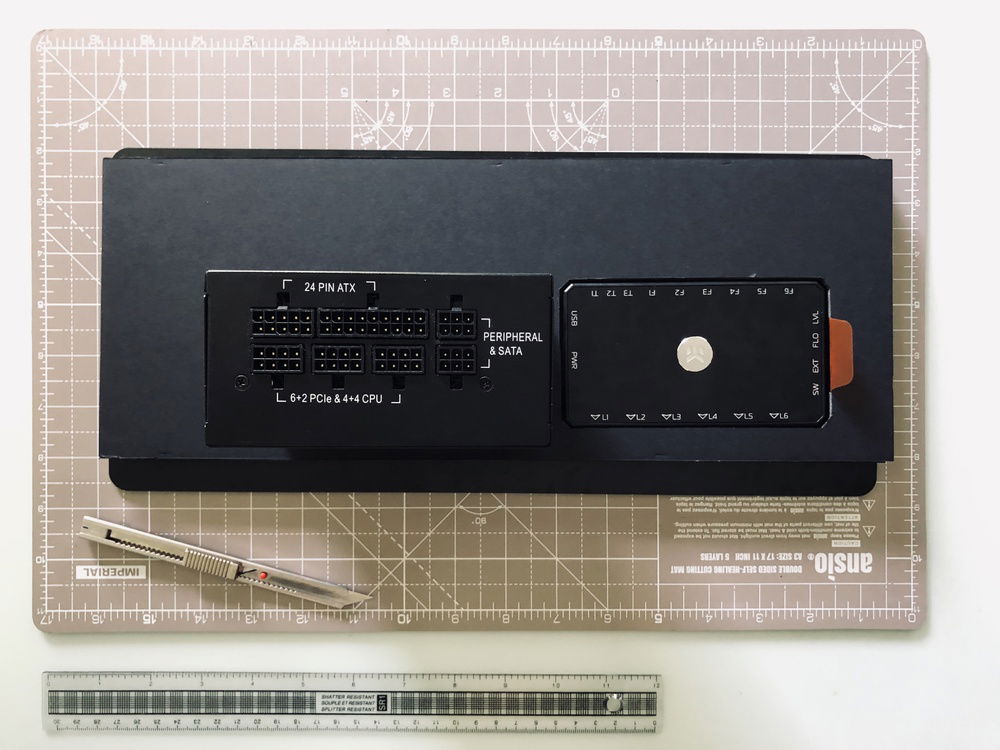 Dry fit of PSU and EK Loop Connect