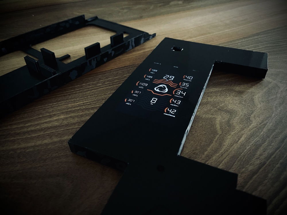 Hand cut and polished acrylic cover with tint.