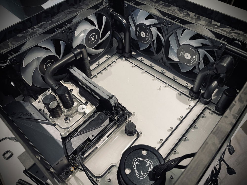 Progress shot of tubing.