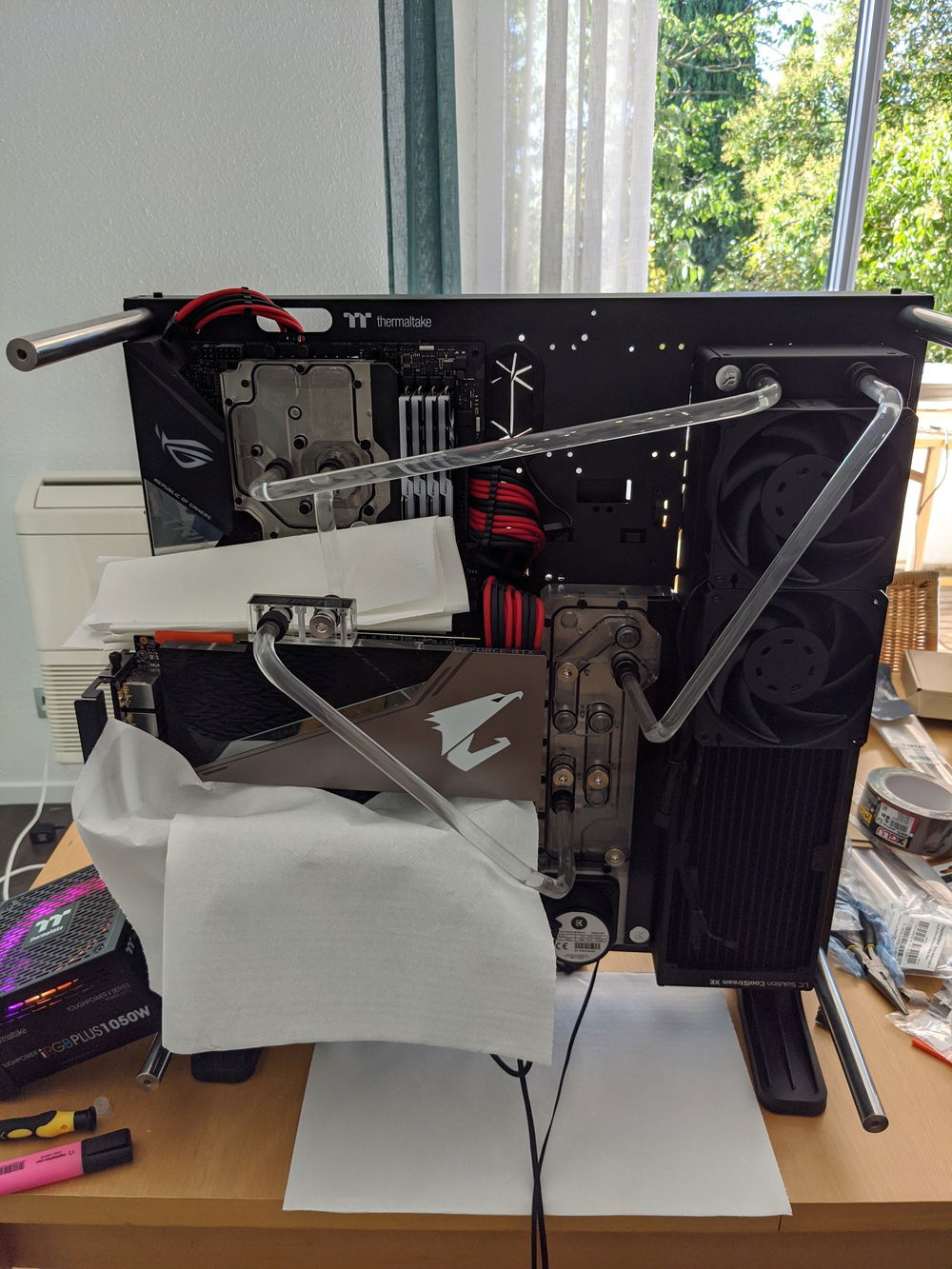 In progress + leak testing