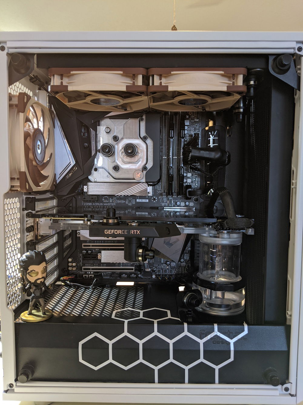 Getting ready to cut tubing.