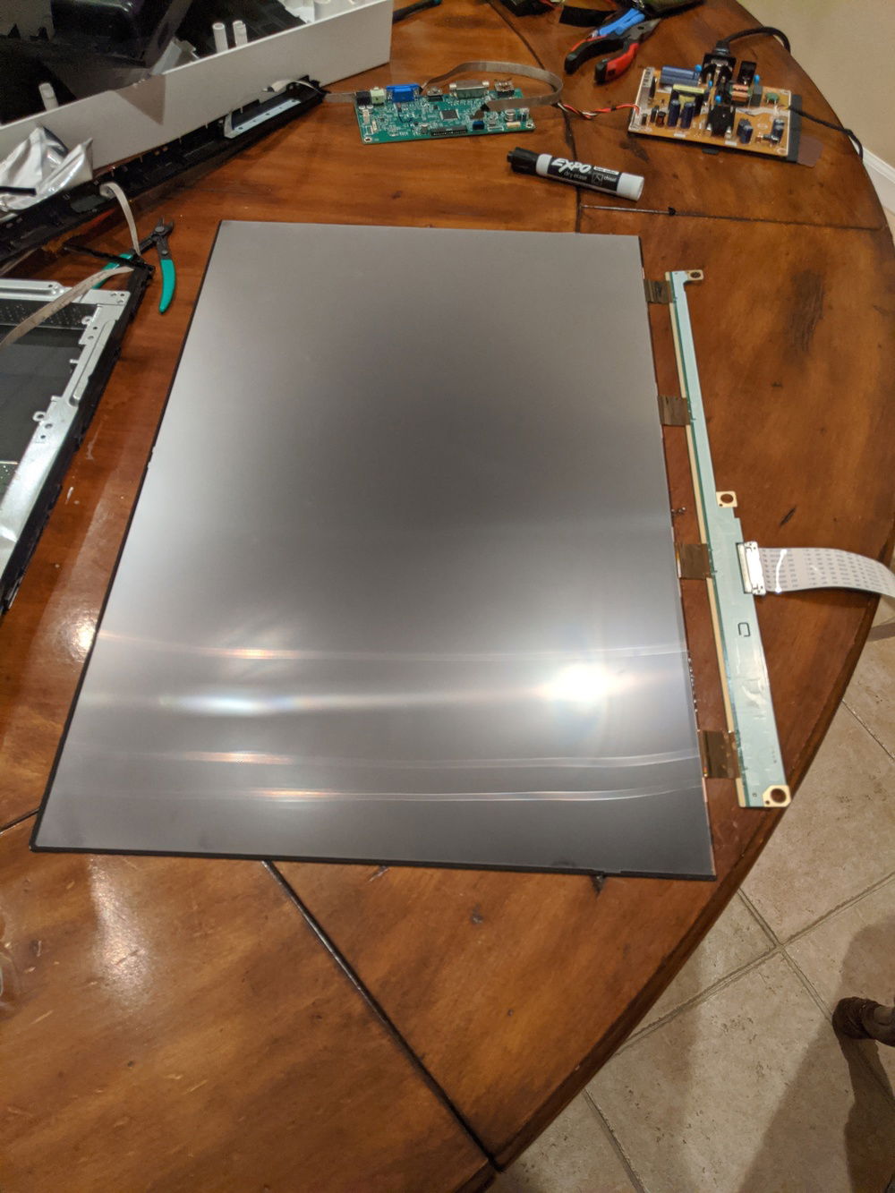 LCD Panel torn apart
