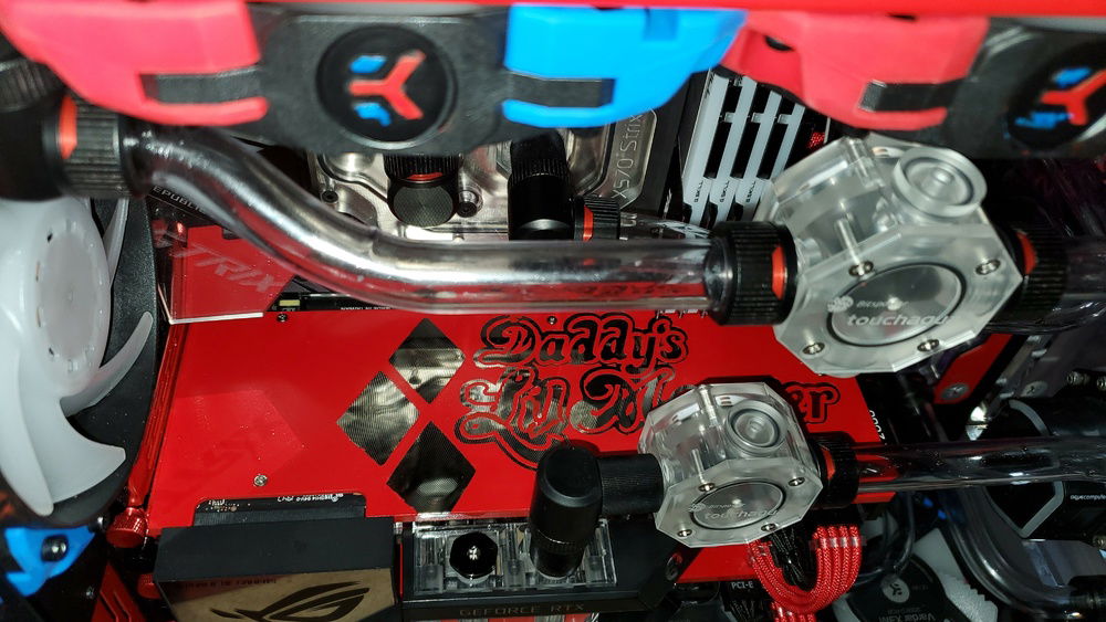 Top custom painted back plate