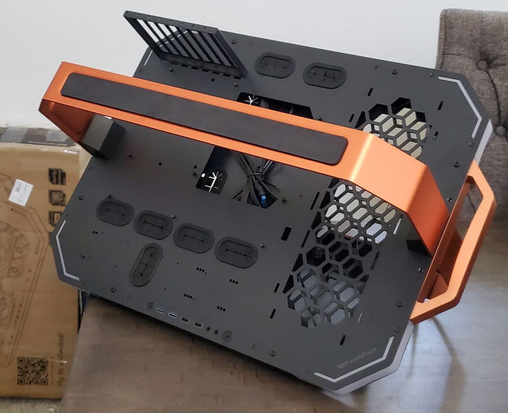 Assembled its a beaute. but i have to remove those black foam cushions.