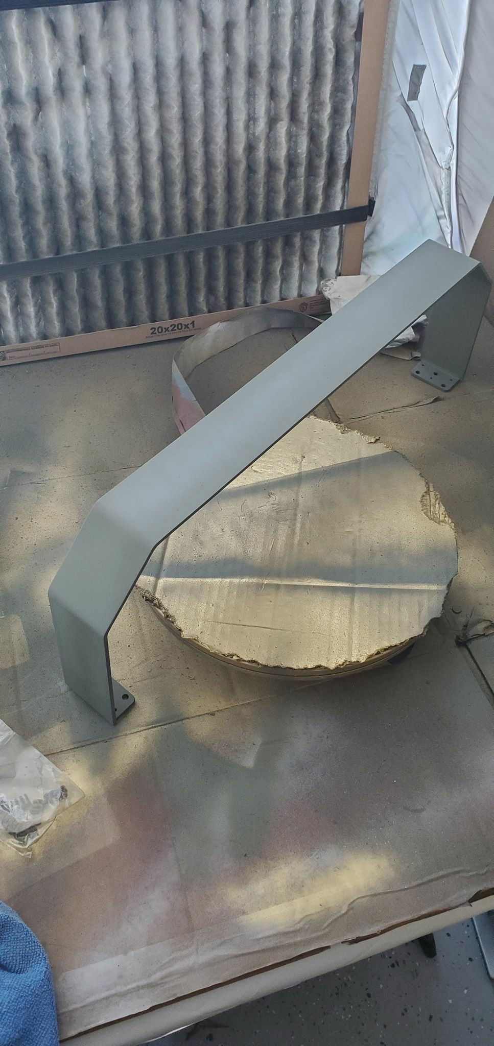 first coat of Self Etching Primer before i sand it down.

sand down then do more coats