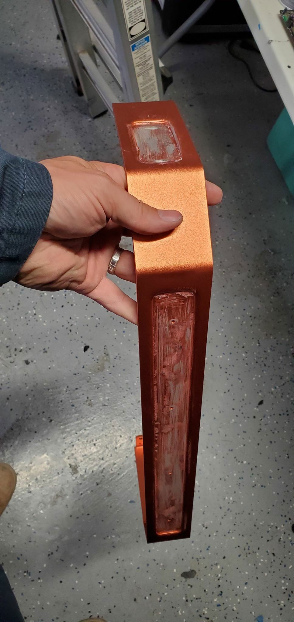 ripped, it off, but now there is a dip that serves no purpose lol...