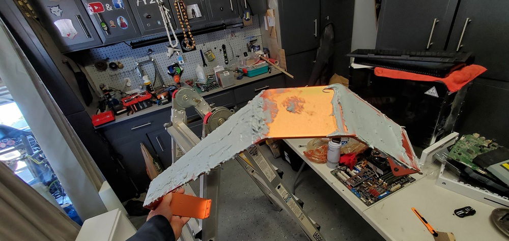 i slapped on a nice thick (over-done) coat and let it dry...