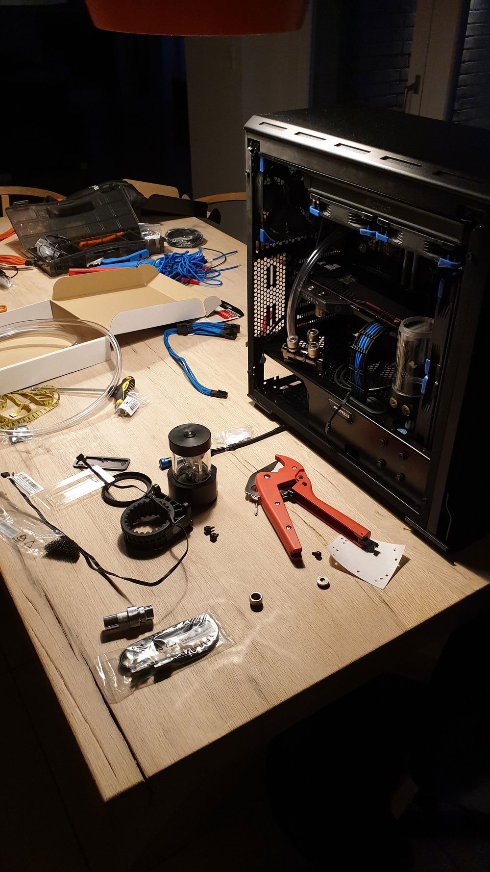 Planning the tube routing.