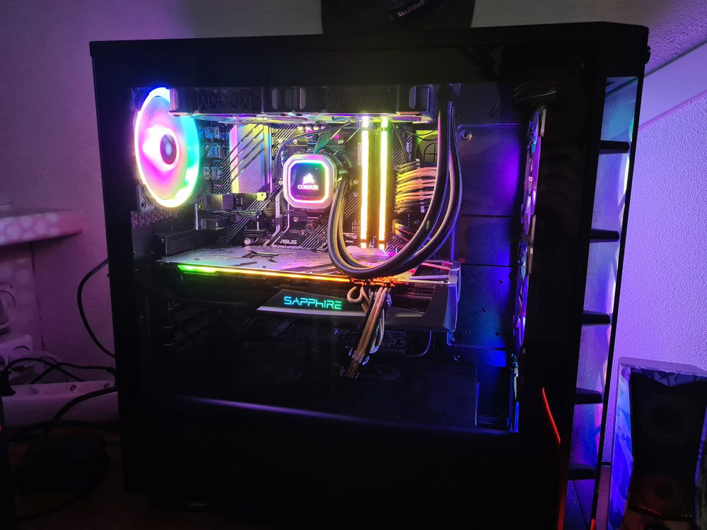 Full build with new corsair Hydro CPU cooler
