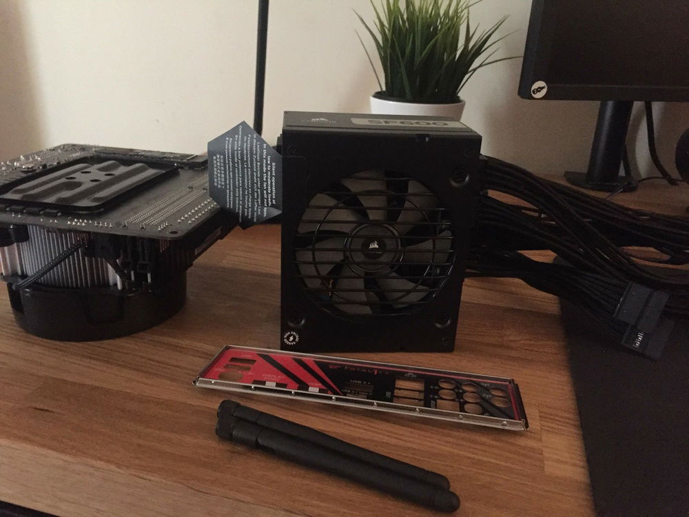 Initial test with the Wraith Spire cooler and the SF600 Platinum PSU