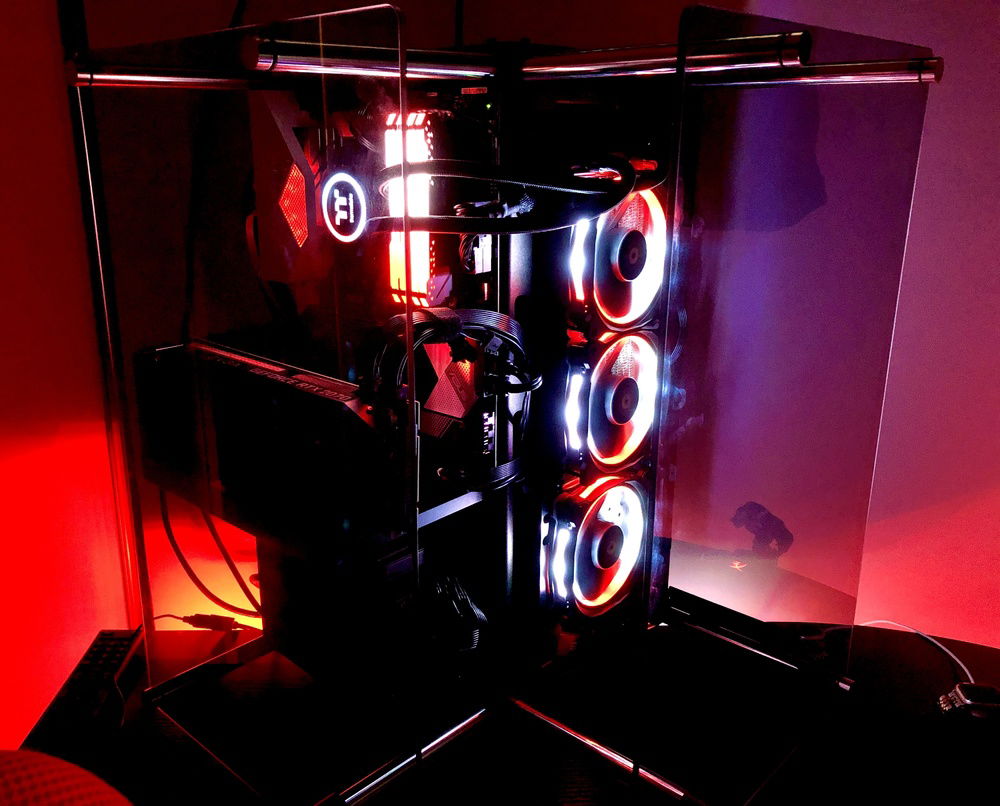 (The AIO block is turned sideways to make the far stretch)