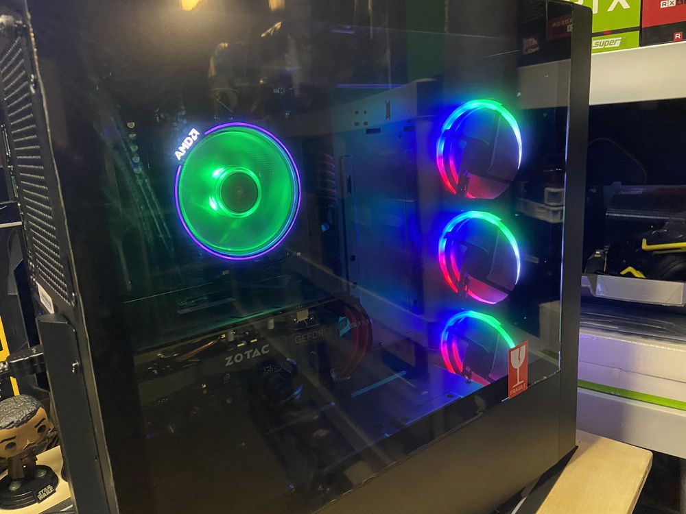 Side with RGB and Glass in place