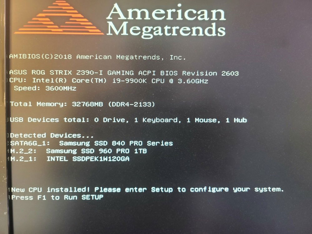 Bios Test to see if ram and Cpu checked out