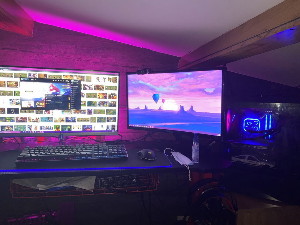 Pink em blue