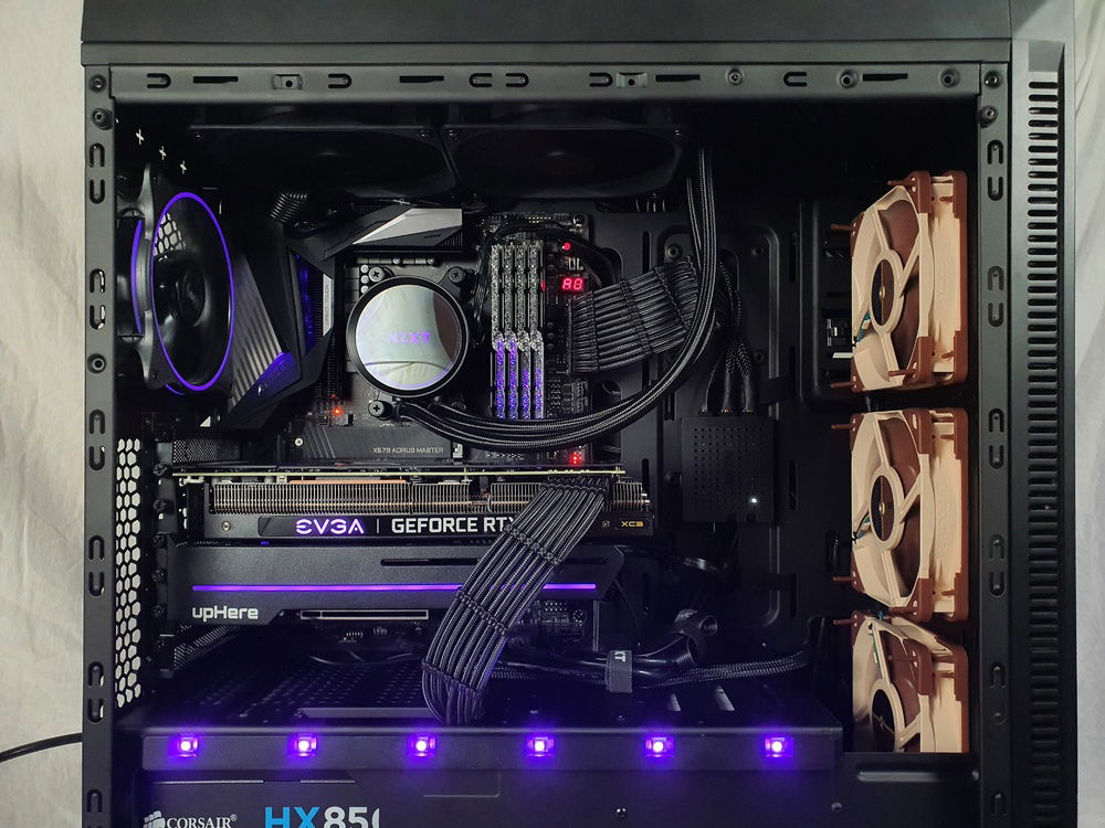 The insides after the second upgrade.