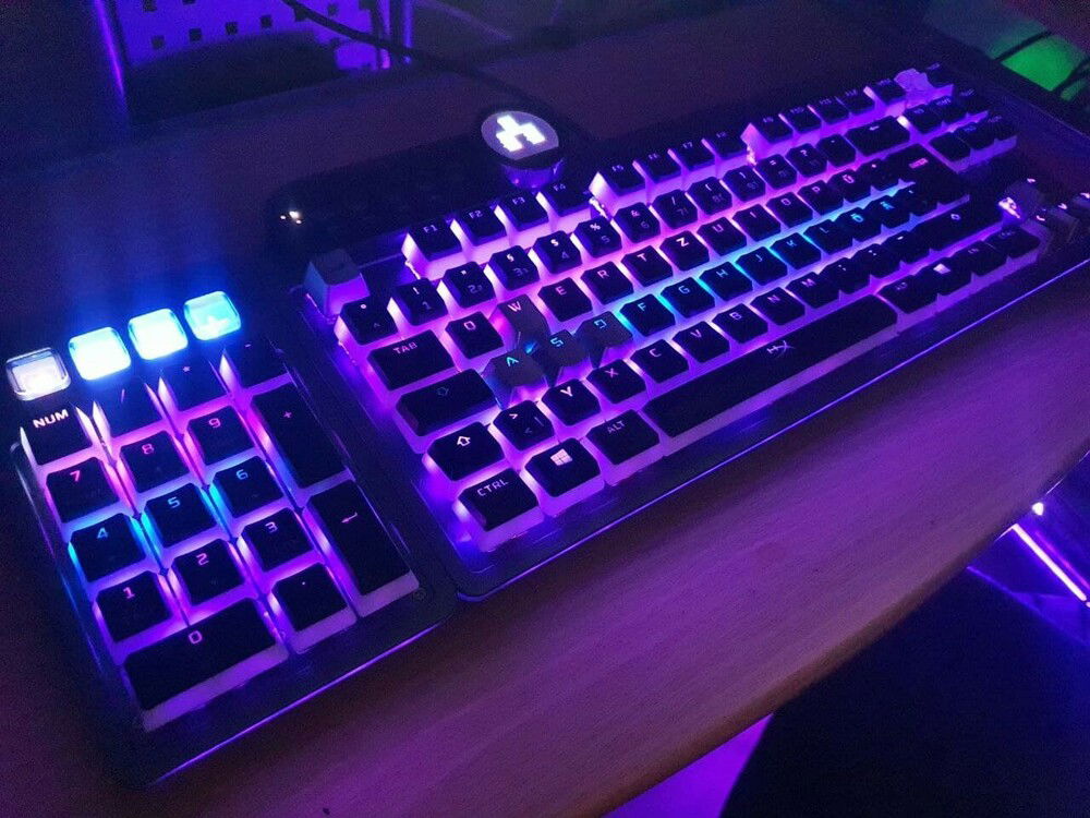 The result: Even though the Gaterons are semi-clear they still absorb much of the light emitted by the per-key LEDs