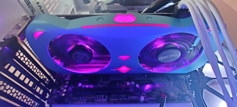 Part 1: ASrock H370M, Pentium G5400, and 16GB Kingston HyperX Fury @ 2400MHz. The top fans were Corsair AF120 white, and the AIO was a Corsair Hydro 120mm. This was with white sleeved cable extensions, and the new (at the time) Yeston RX580 2048SP.