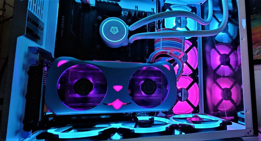 Part 4: A Phanteks vertical GPU mount was installed on 10/25.