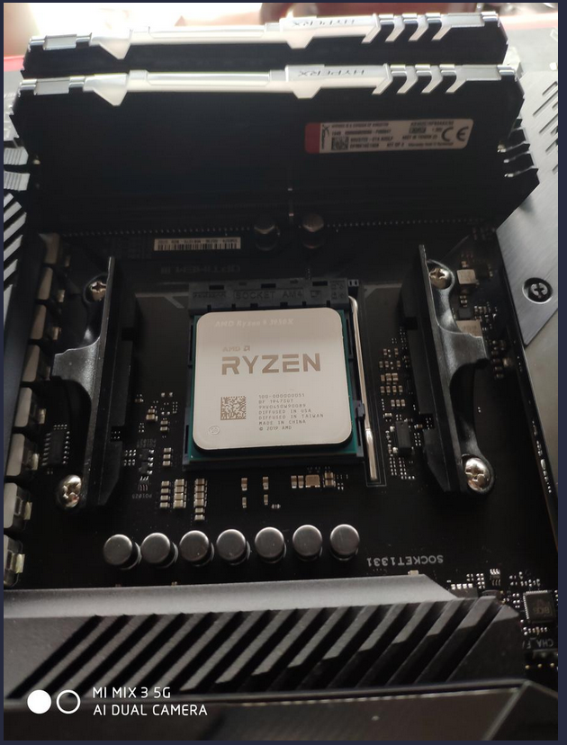 CPU and RAM added to the mobo