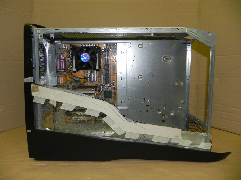 The shape with cardboard