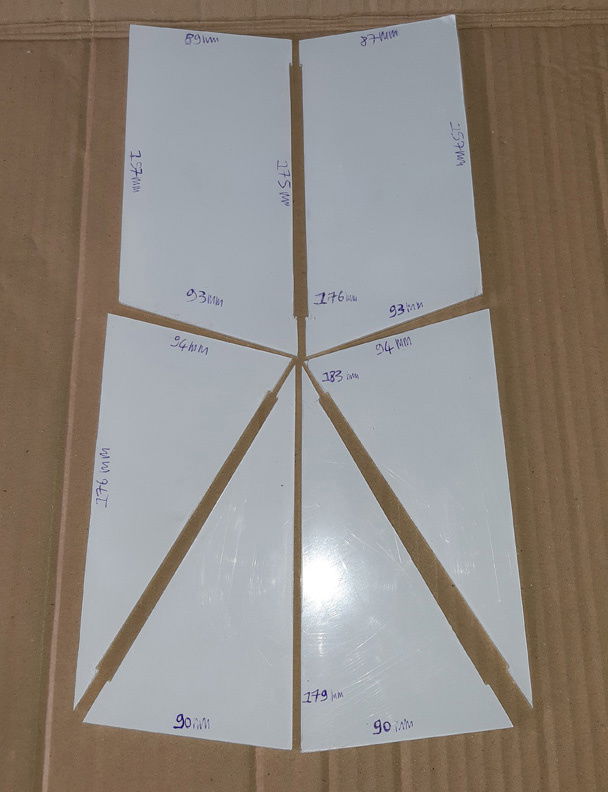 Final laser cutted plexiglas parts