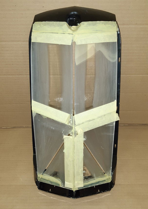 Filling holes with epoxy putty