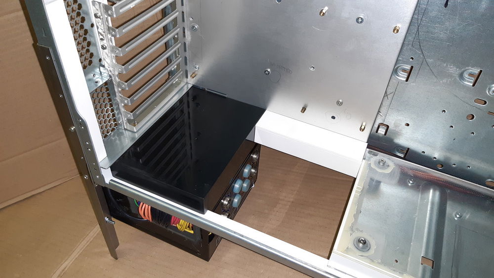 Cover for PSU and cables (all the white stuff)