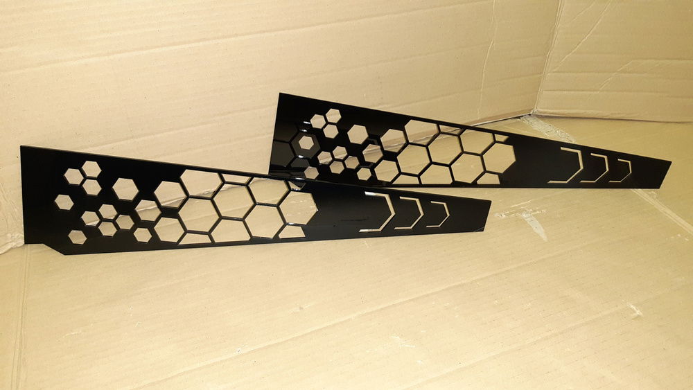 Laser cutted from glossy plexiglas