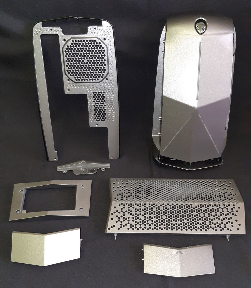 The gray is a special matte paint, with metallic effects and also micaceous