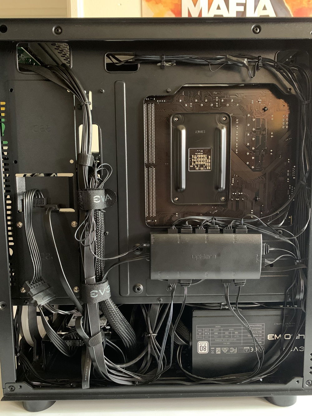 Not the best cable management, but it’ll do.