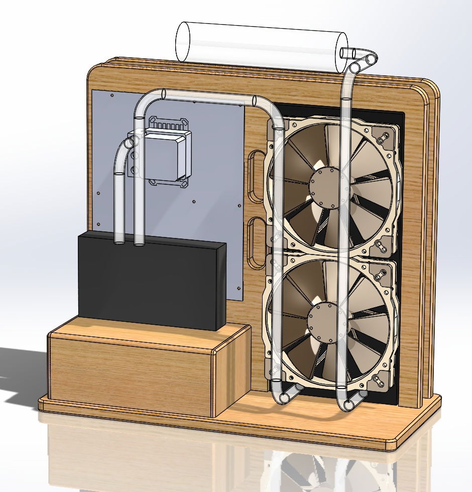 CAD model so far. Many changes likely to come as I more accurately model all the parts.