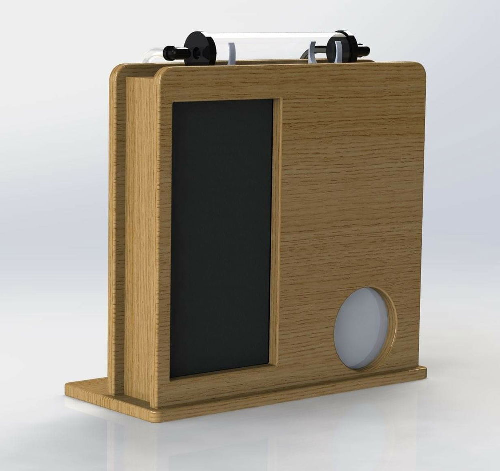 Rear view. Still need to work out the right location for the PSU fan cutout, PSU is not modeled yet because it's in my current system.