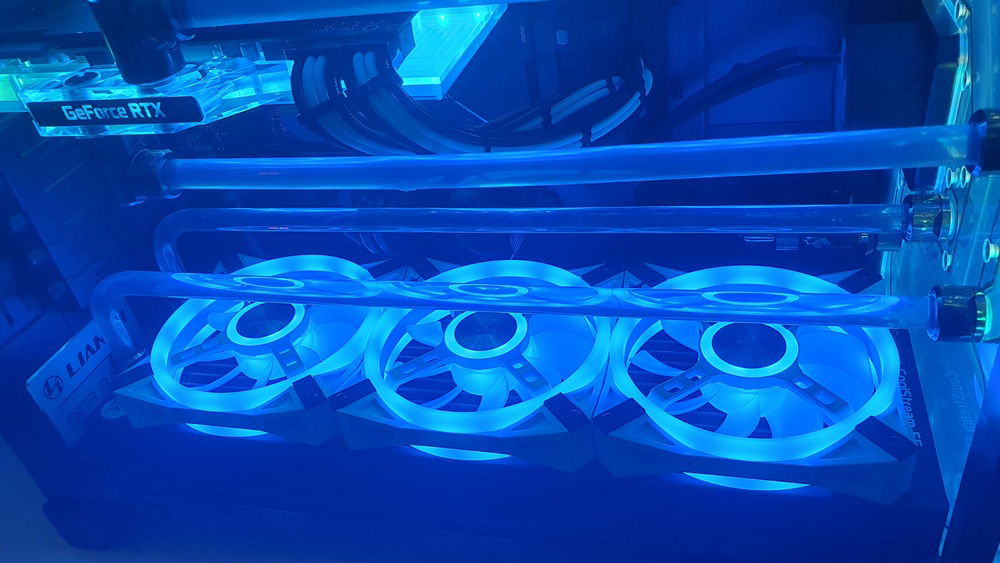 bottom rad (intake) with my new QL120 fans